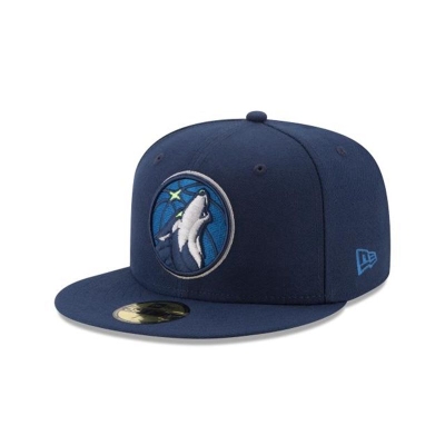 Blue Minnesota Timberwolves Hat - New Era NBA Team Color 59FIFTY Fitted Caps USA2016475